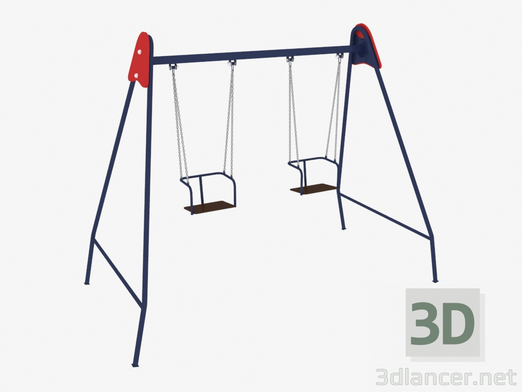 3D Modell Schaukelspielplatz (6414) - Vorschau