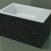 3D modeli Tezgah üstü lavabo (01R132102, Nero Assoluto M03, L 60, P 36, H 36 cm) - önizleme