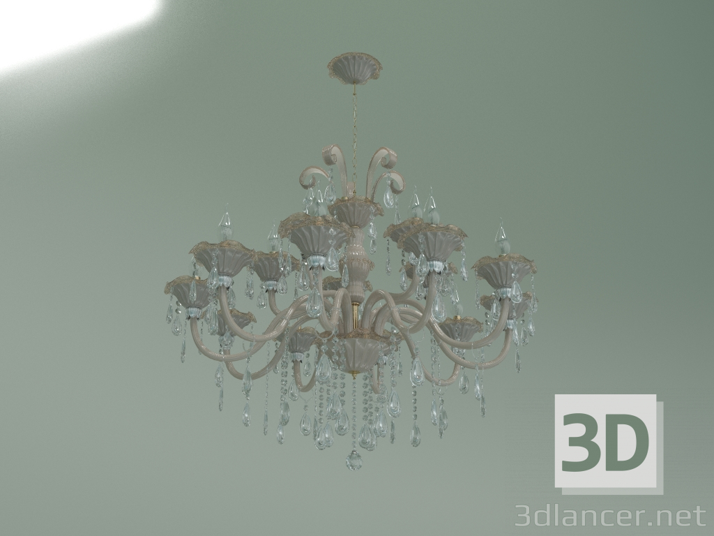 3d model Hanging chandelier 124-10+5 (Strotskis) - preview