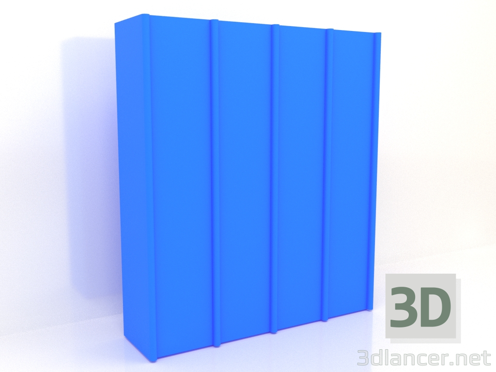3D modeli Gardırop MW 05 boya (2465x667x2818, mavi) - önizleme