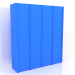 3D modeli Gardırop MW 05 boya (2465x667x2818, mavi) - önizleme
