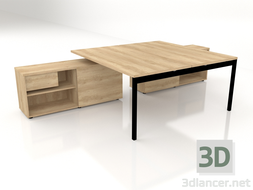 modello 3D Tavolo da lavoro Ogi Y Bench BOYL40 (1600x3210) - anteprima