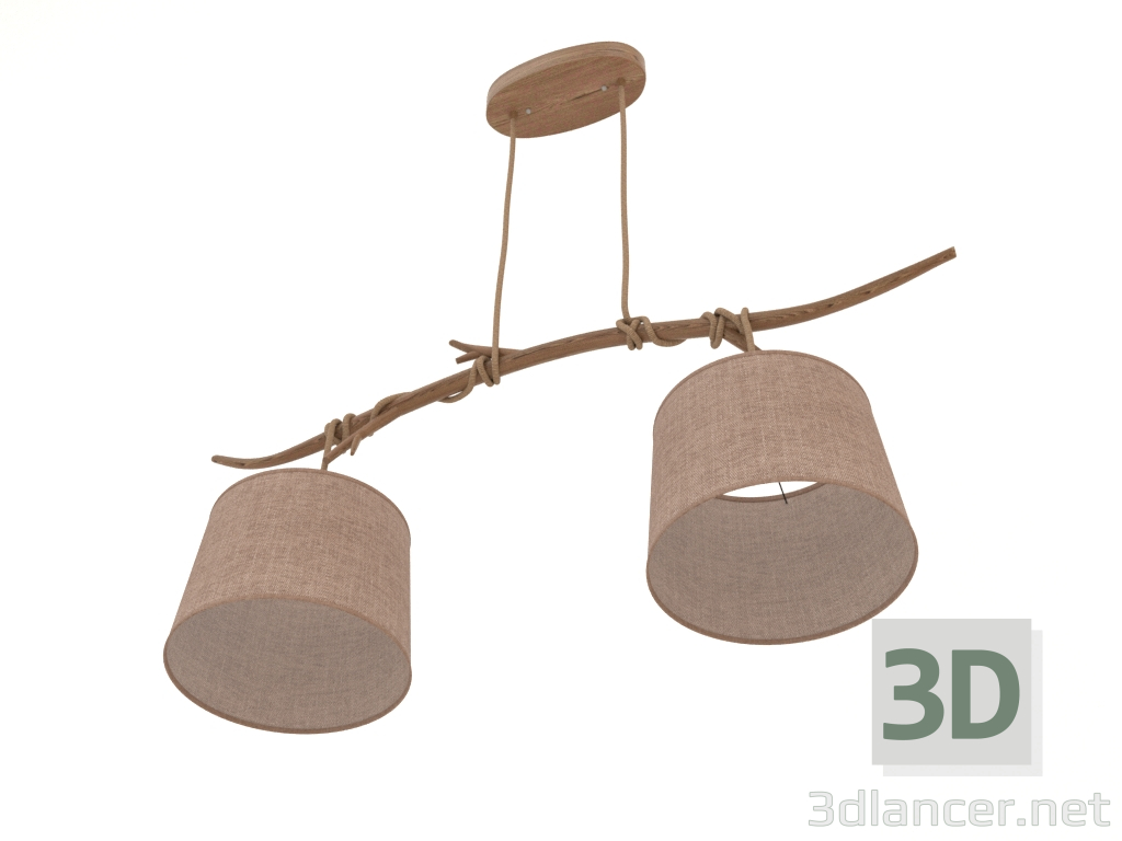 3d model Pendant chandelier (6177) - preview