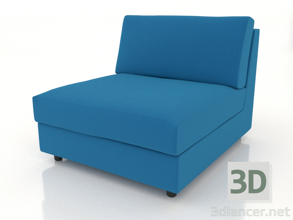 3d model Módulo sofá 83 individual - vista previa