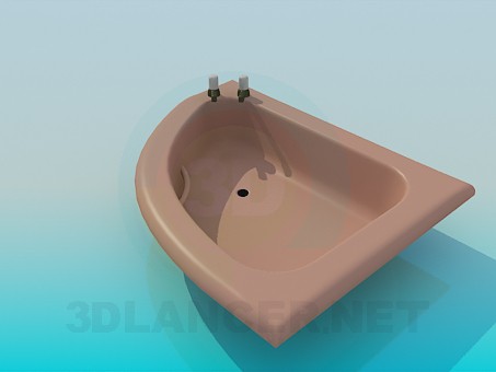 modelo 3D Plato de ducha con grifería - escuchar modelo 3D Plato de ducha con grifería - escuchar
