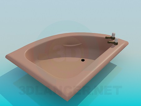 modelo 3D Plato de ducha con grifería - escuchar modelo 3D Plato de ducha con grifería - escuchar