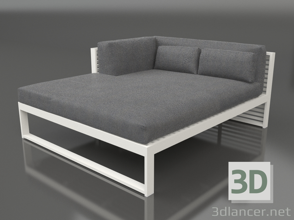 3D modeli XL modüler kanepe, sol bölüm 2 (Akik gri) - önizleme