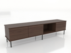 TV cabinet OPEN 1800 mm (dark walnut)