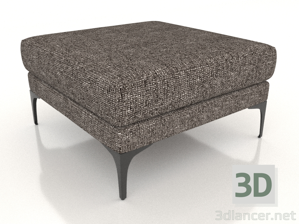 modèle 3D Pouf Fisht (pieds en métal) - preview
