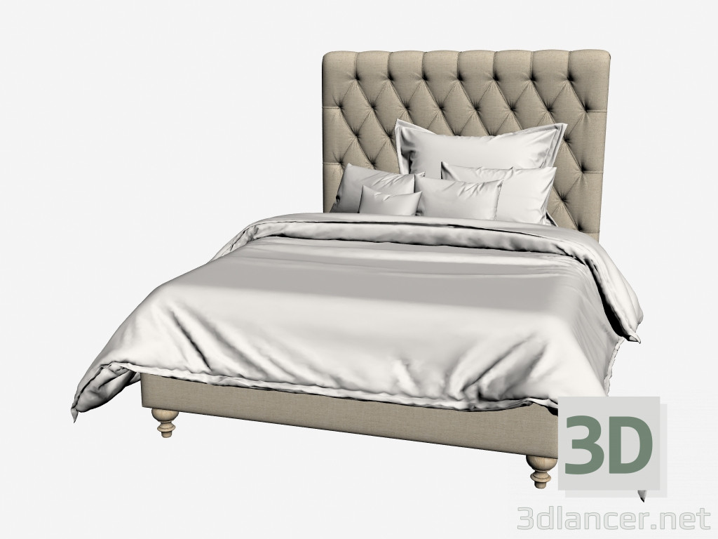 3D Modell FRANKLIN Bett voll (006,002) - Vorschau