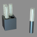 modèle 3D Декоративный светильник Lampe Jardin de Cristal 4L Jallum coupe diamant et LED - preview