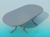 Oval dining table