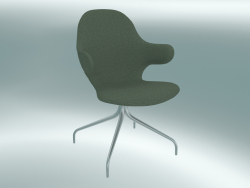 कुंडा कुर्सी पकड़ो (JH2, 58x58 N 90cm, पॉलिश एल्यूमीनियम, Divina - 944)