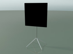 Table carrée 5748 (H 103,5 - 69x69 cm, pliée, Noir, LU1)