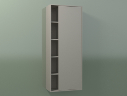 Wall cabinet with 1 right door (8CUCDСD01, Clay C37, L 48, P 24, H 120 cm)