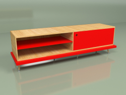 TIWI multimedia cabinet (red)