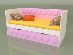 Canapé-lit pour enfant avec 1 tiroir (Iris)
