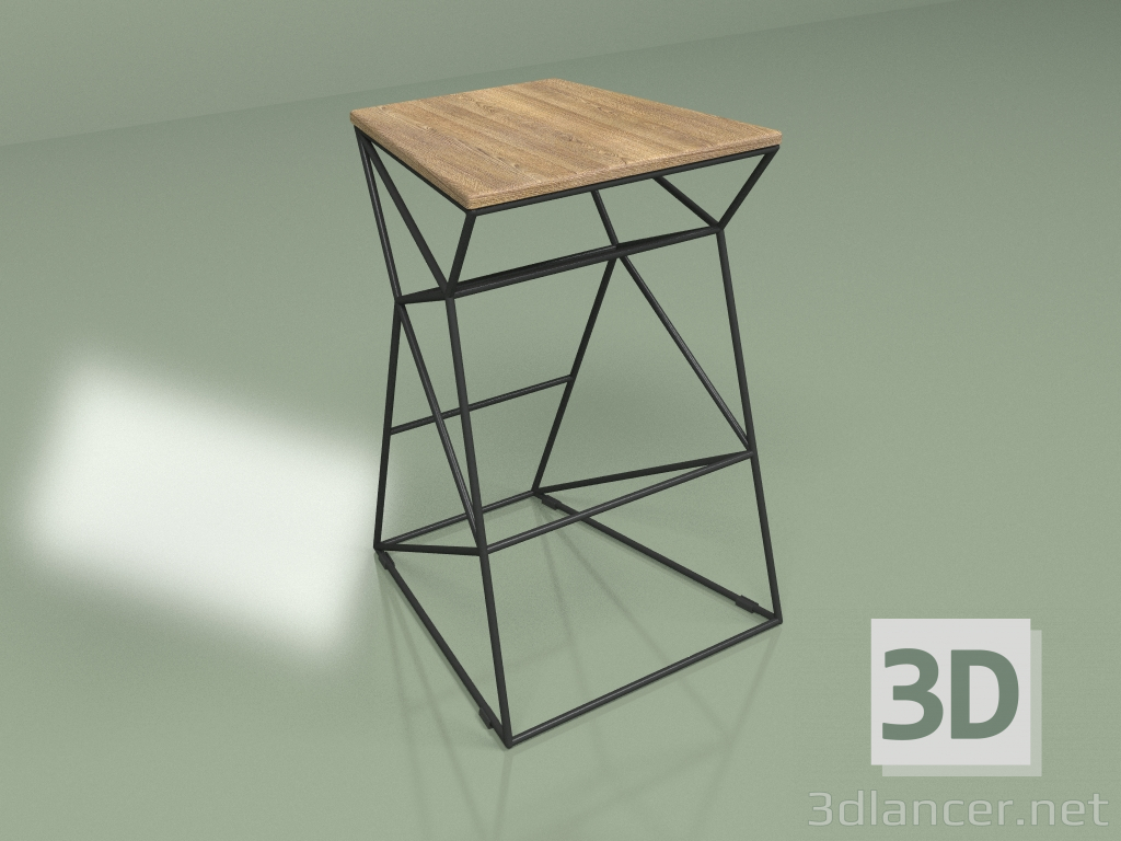 3D modeli Bar taburesi SUPPOR 650 (kırsal kül) - önizleme
