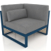 3d model Modular sofa, section 6 right, high back (Grey blue) - preview