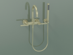 Wall-mounted bath mixer with hand shower (25 133 882-28)