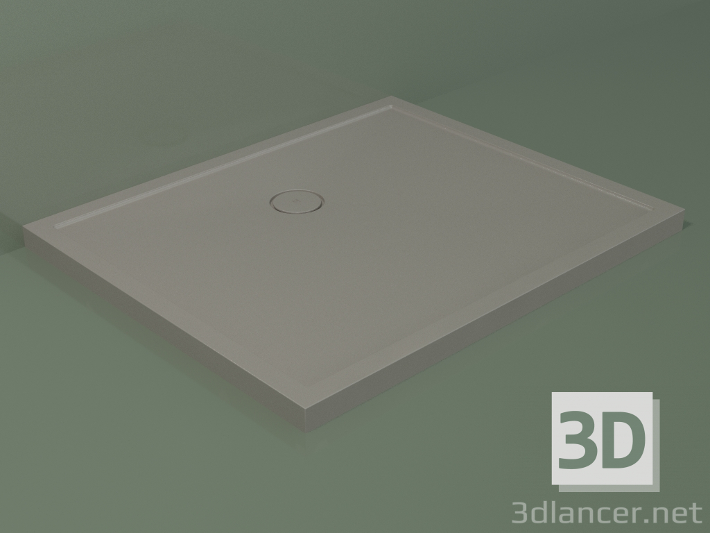 3D modeli Duş teknesi Medio (30UM0141, Clay C37, 120x100 cm) - önizleme