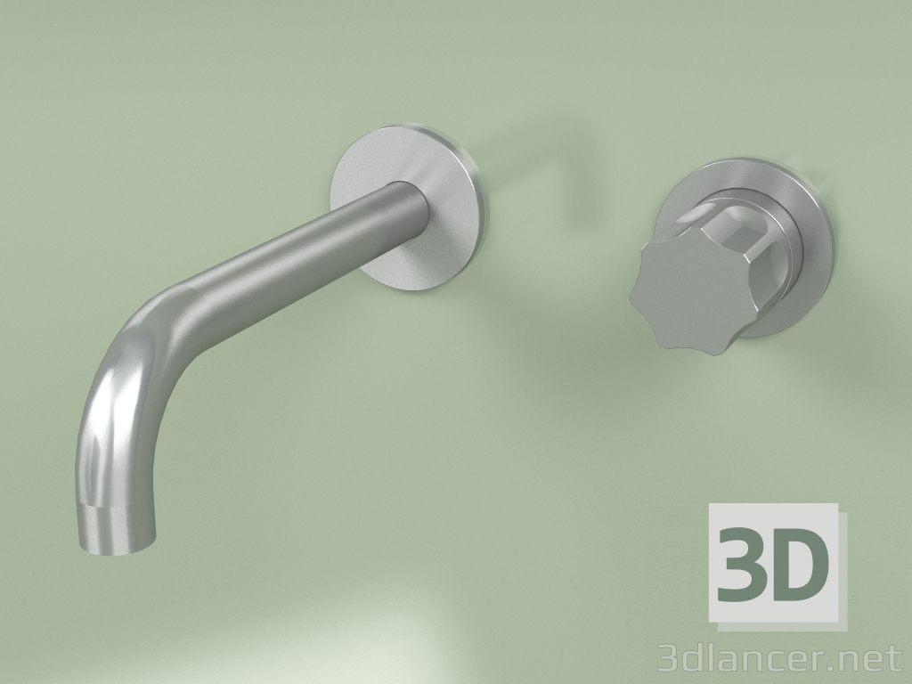 3d model Wall-mounted mixer with spout (17 13 T, AS) - preview