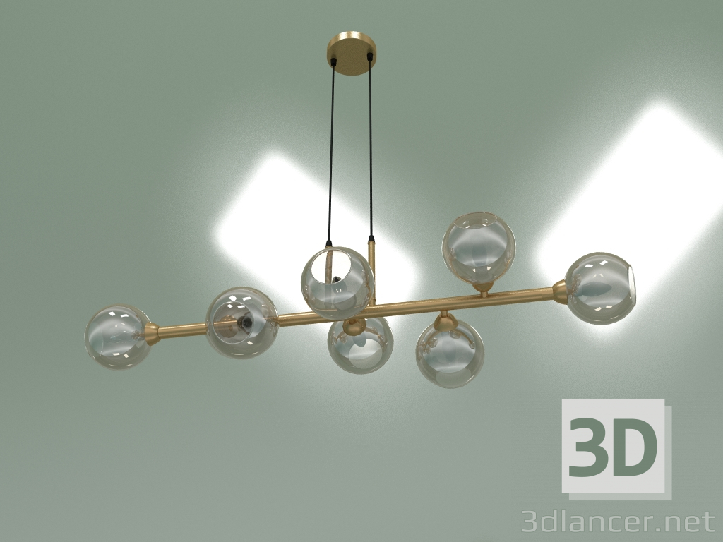 3d model Hanging chandelier Roger 70113-8 (amber) - preview