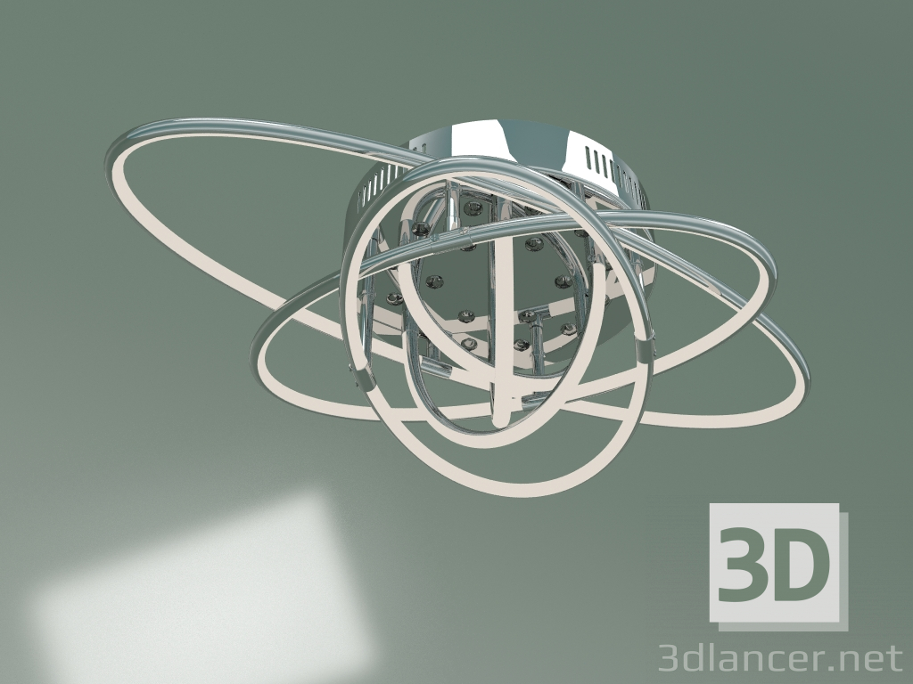 3D modeli Tavan lambası 90132-9 (krom) - önizleme