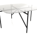 3d model Low table 70x70 with a glass top - preview