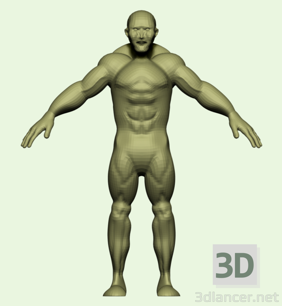 modello 3D L'uomo - anteprima
