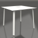 modèle 3D Table à manger 90 (Gris agate) - preview