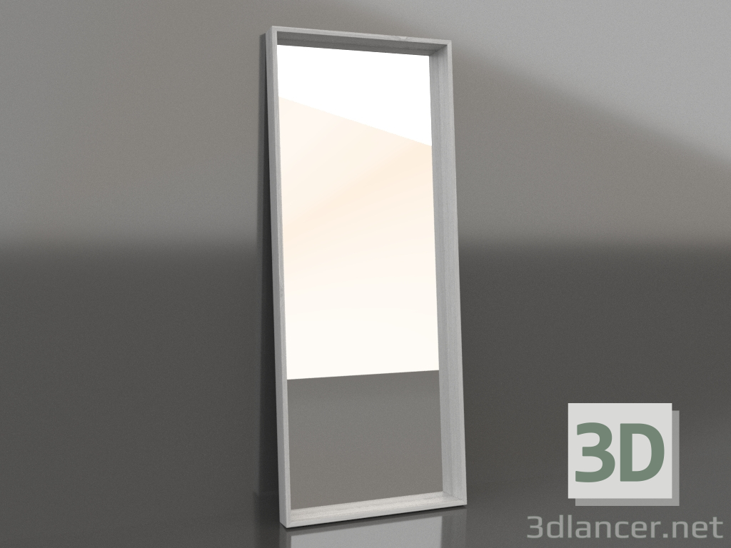 modello 3D Specchio 2000x800 mm (bianco RAL 9010) - anteprima