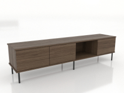 OPEN TV cabinet 1800 mm (lightened ash walnut)