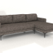 modèle 3D Canapé d'angle Fisht 230 cm (pieds métal) - preview