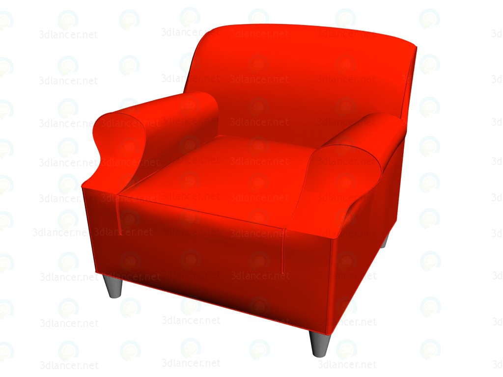 3d model Armchair Cassina LWS 212 11 - preview 3d model Armchair Cassina LWS 212 11 - preview