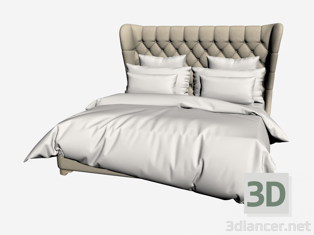 3d model GRACE KING SIZE bed (201,002-F01) - preview