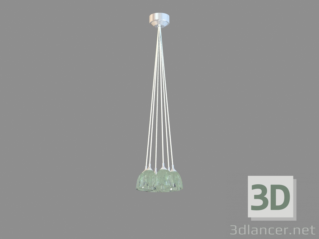 3D modeli Светильник Clochette & Celeste 6 ışık tavan lambası - önizleme