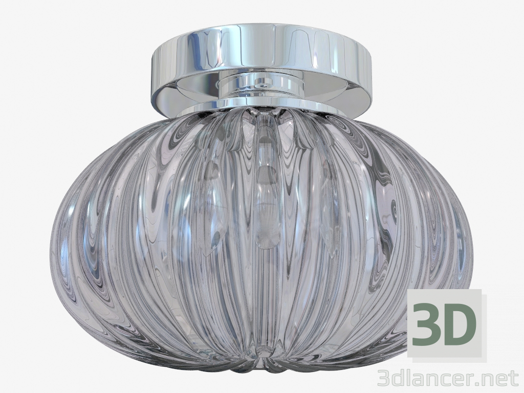 modèle 3D verre Plafonnier (C110243 1violet) - preview