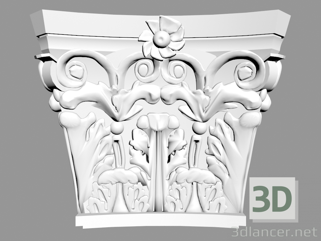 3D modeli Pilaster (sermaye) PL551 - önizleme