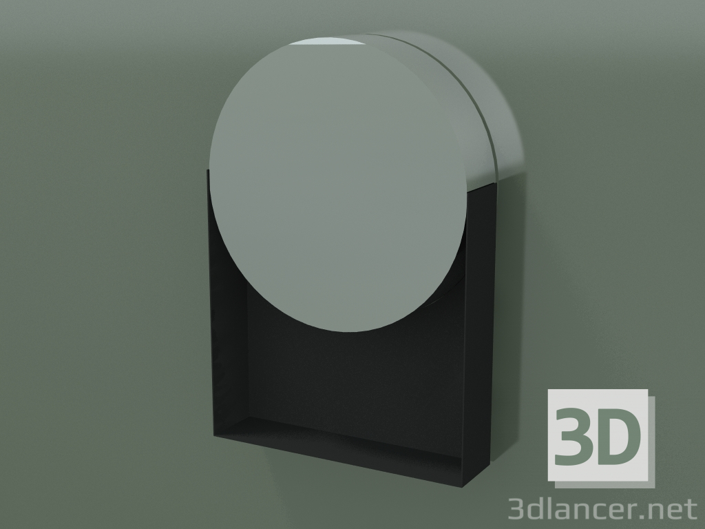 modello 3D Specchio Pois (8APAL0002, Lamiera, D 40 cm) - anteprima