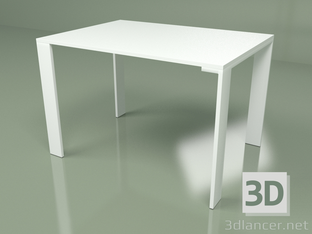 3D modeli Yemek masası Ivon 100х79 (beyaz) - önizleme