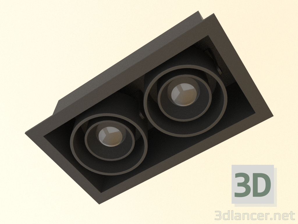 3d model Recessed luminaire Fusion L21 - preview