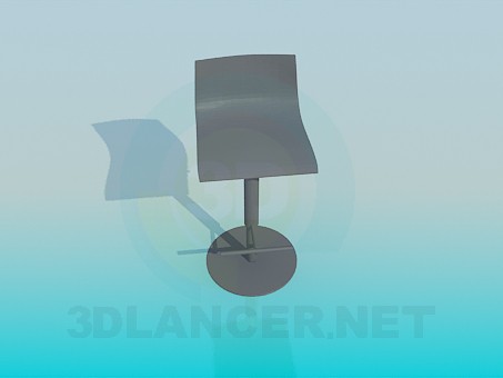 modello 3D Sgabello bar - anteprima