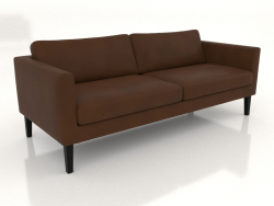 3-seater sofa (high legs, leather)