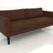 3D Modell 3-Sitzer-Sofa (hohe Beine, Leder) - Vorschau