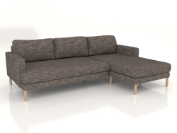 Sofa Fisht corner 230 cm (wooden legs)