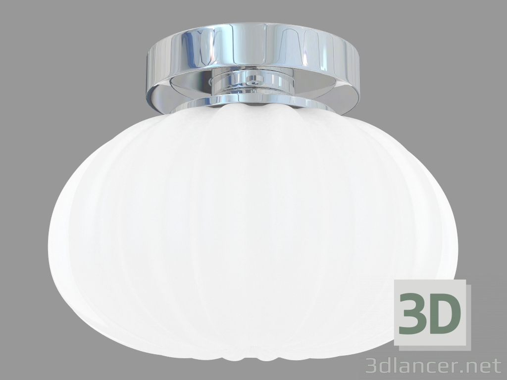 3d model Ceiling lamp in glass (C110243 1white) - preview