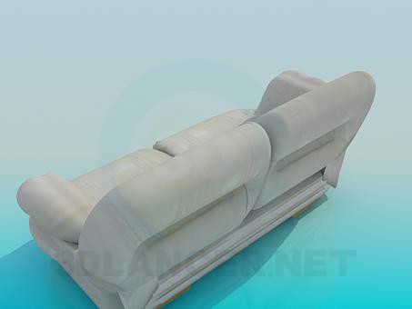 3d model Gray sofa - preview 3d model Gray sofa - preview