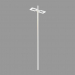 3d model Street lamp OUTLINE FLOOD (S3105W (2x) + S3045 accessory + S2843 pole h3500mm) - preview