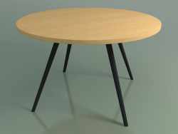Round table 5455 (H 74 - D 120 cm, veneered L22 natural oak, V44)